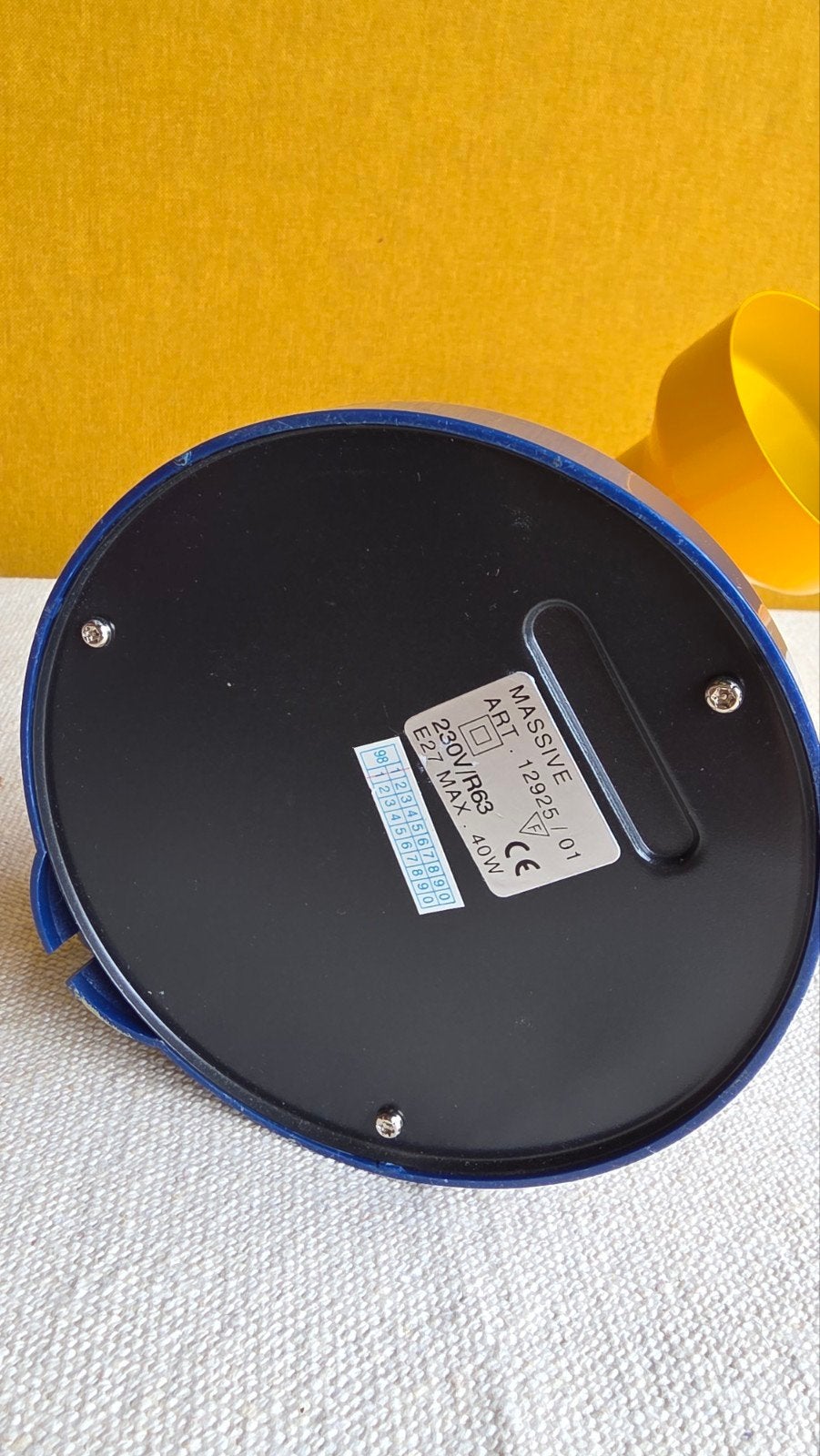 Vintage Massive bureaulamp - primaire kleuren, Overige merken, Gebruikt, Meerkleurig, Onbekend