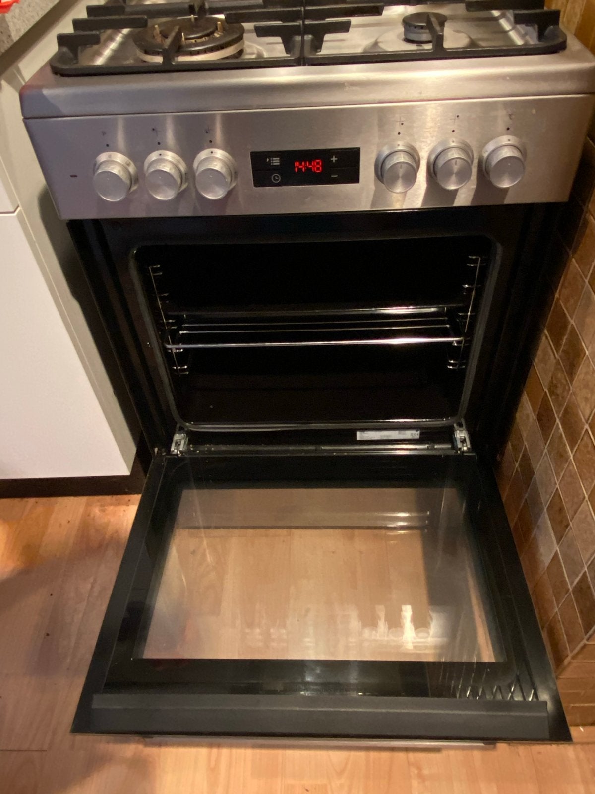 Etna Oven Gasfornuis - 59cm breed, 86cm hoog, Ophalen, Gebruikt, 4 kookzones, Gas