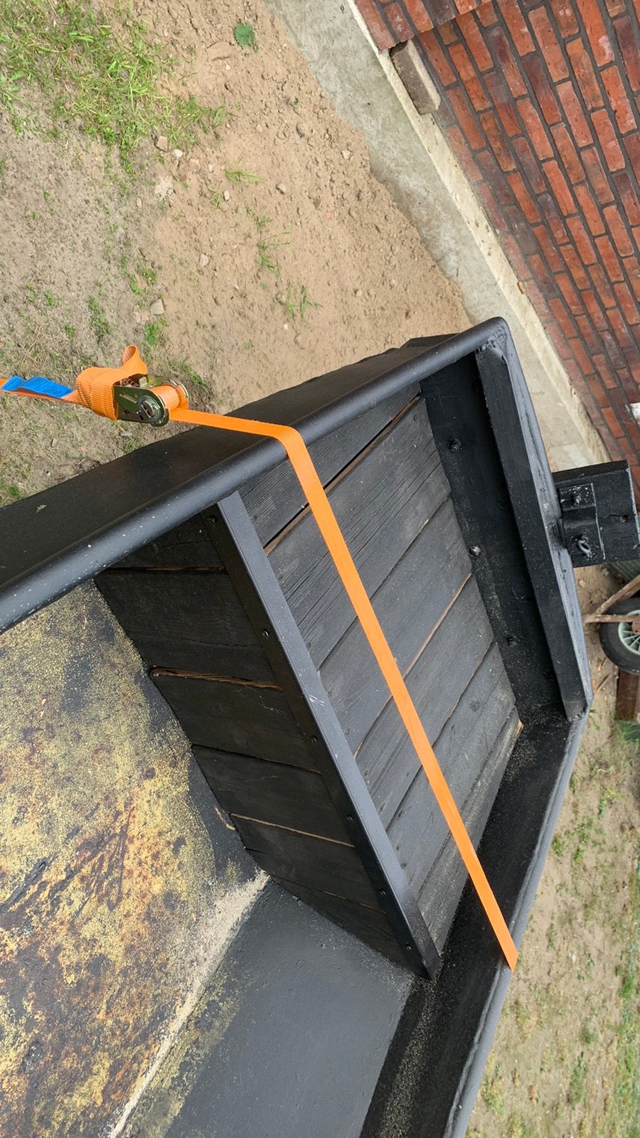 Roeiboot staal sloep, Ophalen, Gebruikt