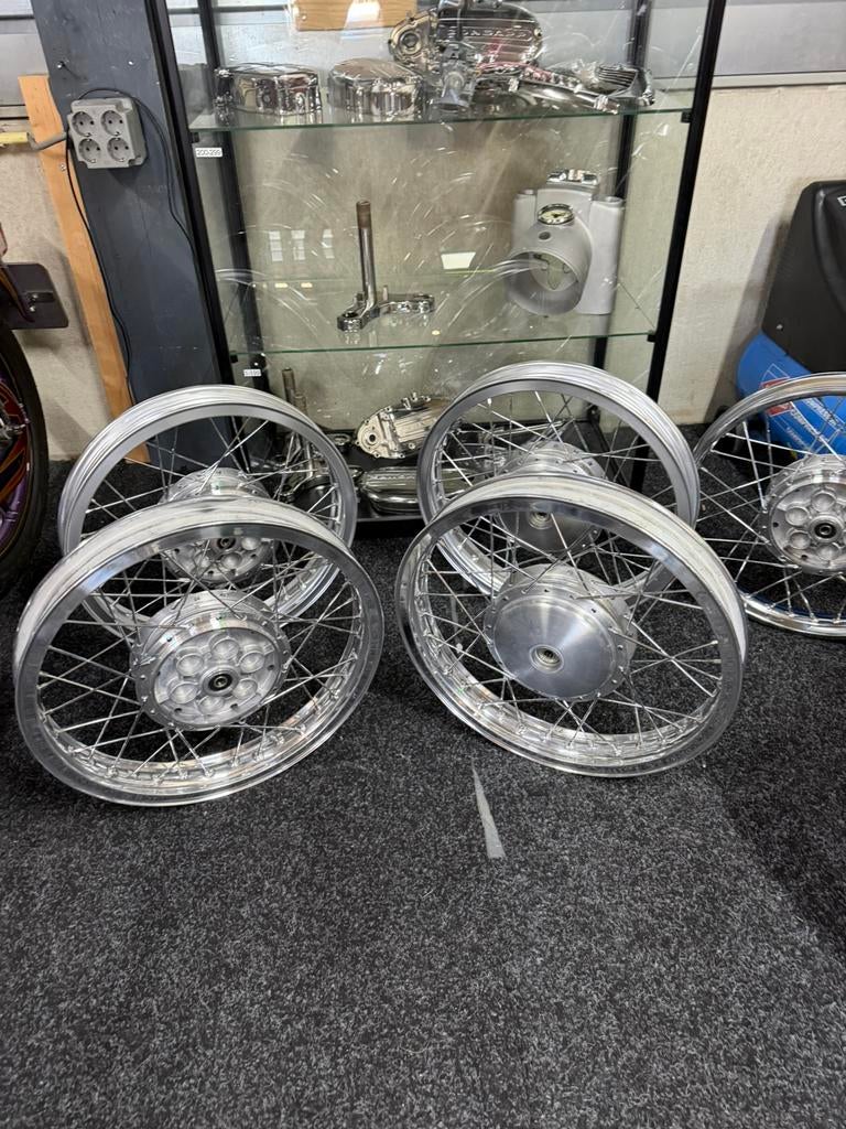 Zundapp wielen alu en chrome grote naaf per set, Ophalen of Verzenden, Overige typen