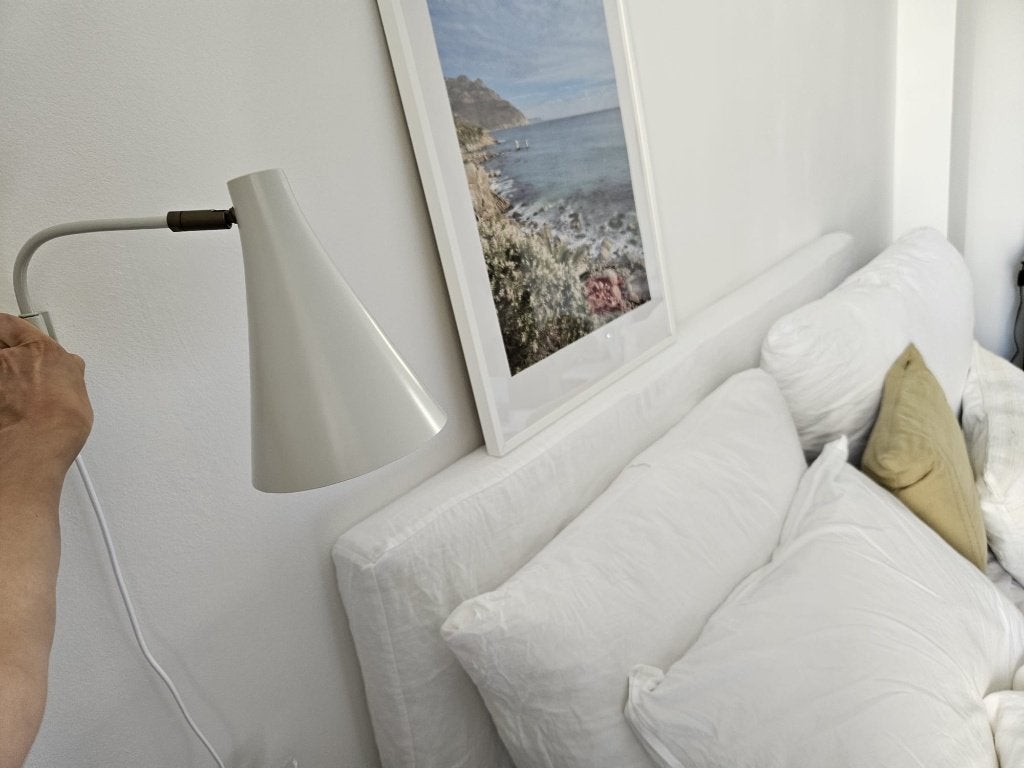 IKEA Arnavik hoofdbord / bedbord — 180 cm (ZONDER hoes), Ophalen, Tweepersoons, 190 cm of minder, Zo goed als nieuw