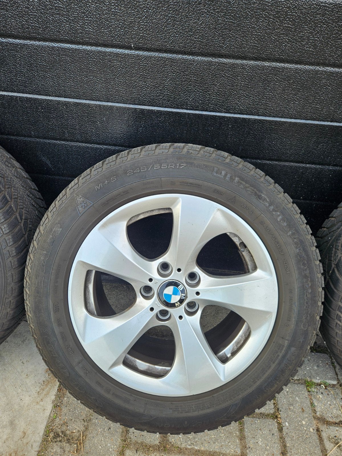 BMW velgen met winterbanden - 245/55R17, Auto-onderdelen, Ophalen, Banden en Velgen, 17 inch, Winterbanden