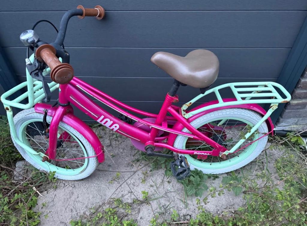 Lola 16 inch kinderfiets – super leuk & stevig!, Fietsen en Brommers, Fietsen | Meisjes, Ophalen, Gebruikt, 16 inch