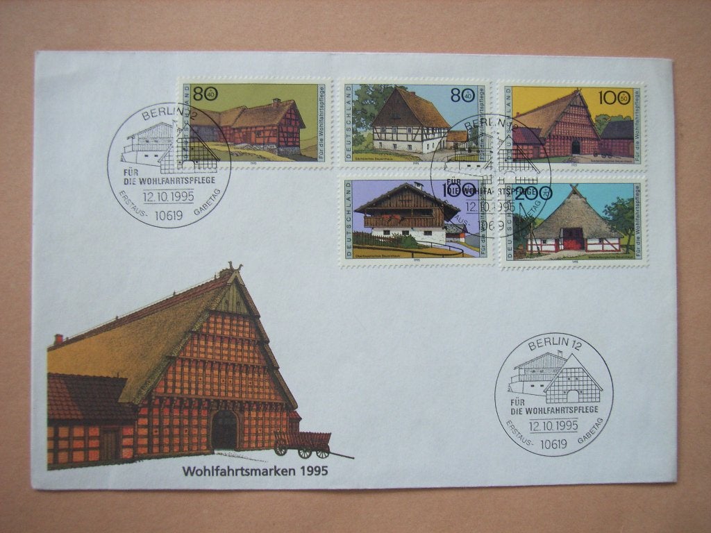 BrB   Bundespost FDC 1819-1823, Ophalen of Verzenden, Onbeschreven, Europa