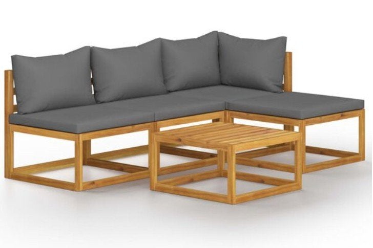NIEUW: Loungeset van acaciahout inc kussens, Ophalen, Hardhout, 3 zitplaatsen, Bank