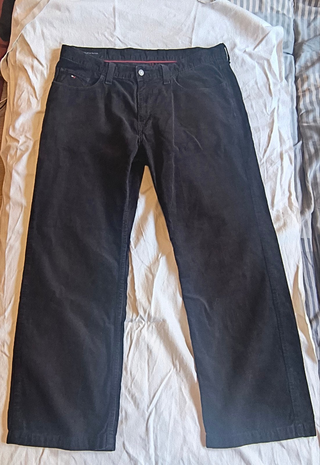 Tommy Hilfiger corduroy broek - Zwart maat 38/ 34, Maat 48/50 (M), Zwart, Tommy Hilfiger, Ophalen of Verzenden