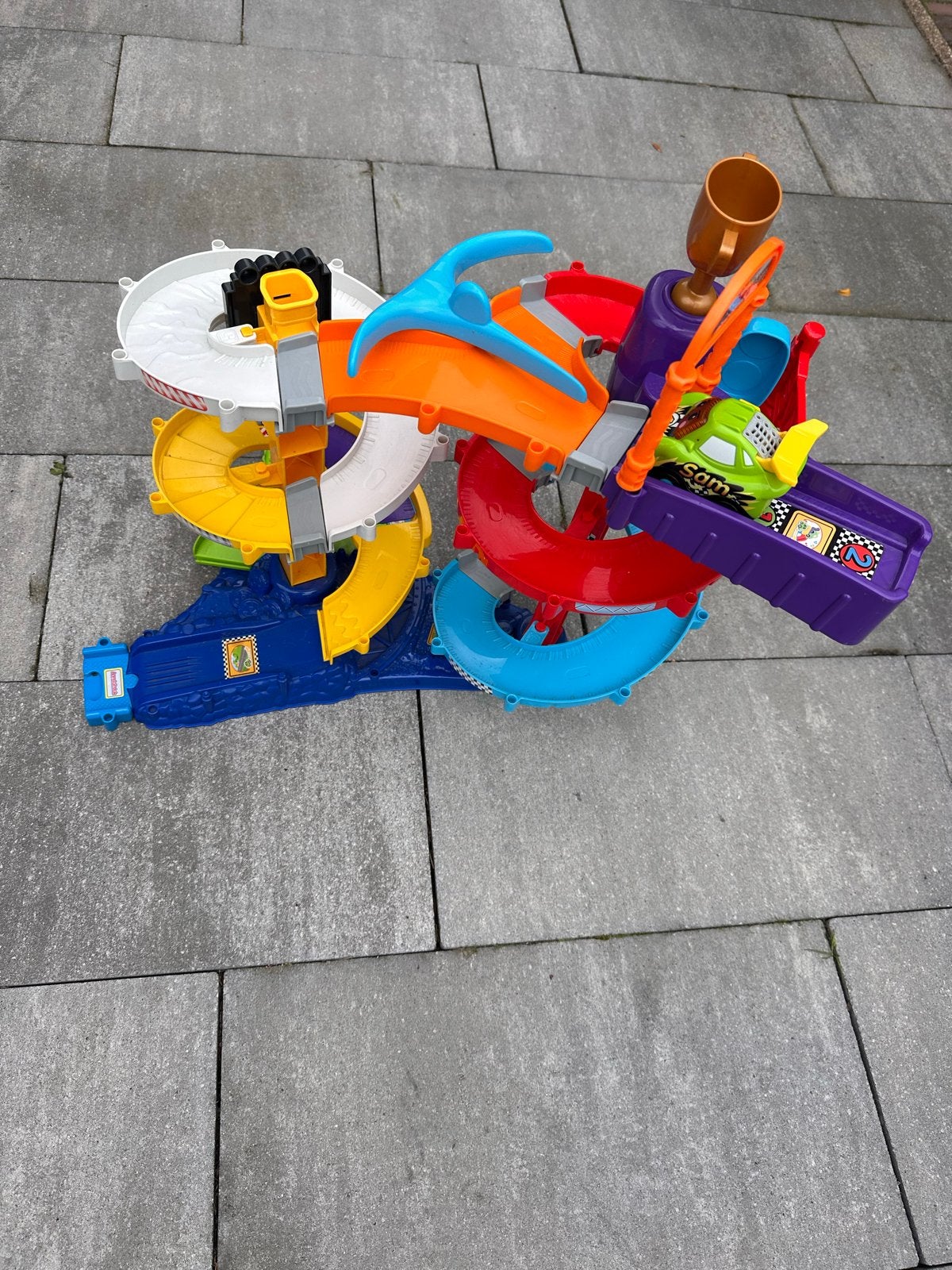 VTech Toet Toet Auto's Tornado Stuntpark Racebaan, Overige merken, Racebaan, Ophalen of Verzenden, Zo goed als nieuw