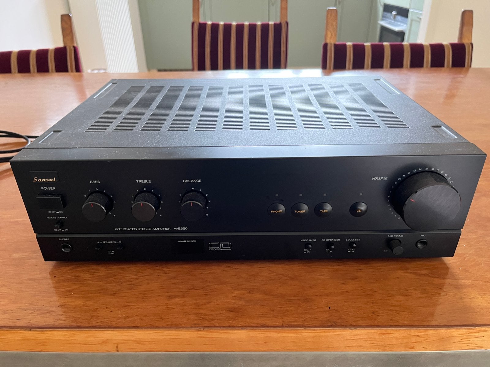 Verrassend leuke Sansui A-E550, 2x55W, Audio, Tv en Foto, Gebruikt, Ophalen, Overige merken, Minder dan 60 watt