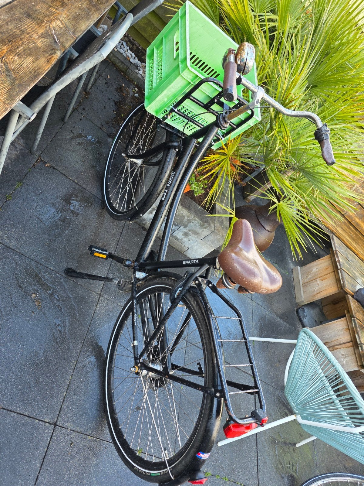 Sparta fiets met versnellingen en voordrager, Ophalen, Sparta, Versnellingen, Trommelrem