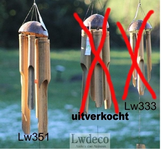 NIEUW Mooie grote Bamboe windgong NU €10,-, Tuin en Terras, Ophalen of Verzenden, Nieuw