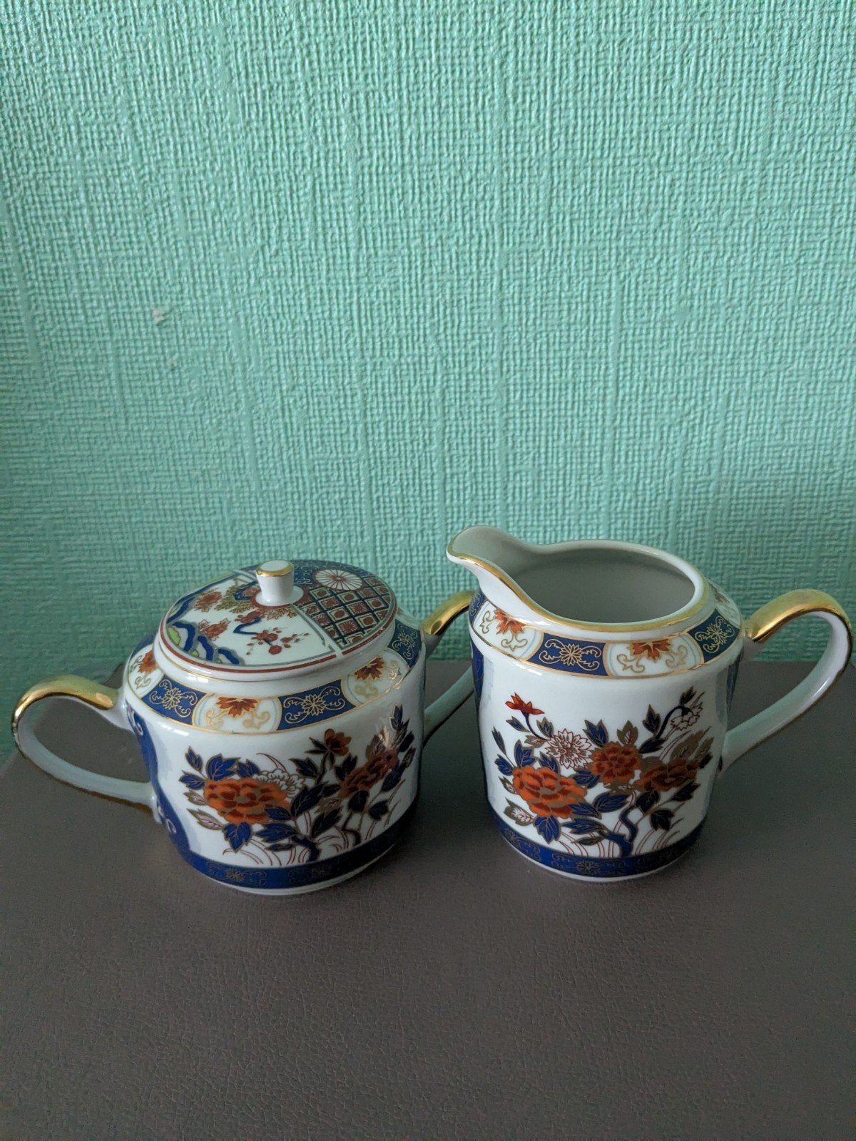 Imari Japan Melk- en Suikerstel, Ophalen of Verzenden
