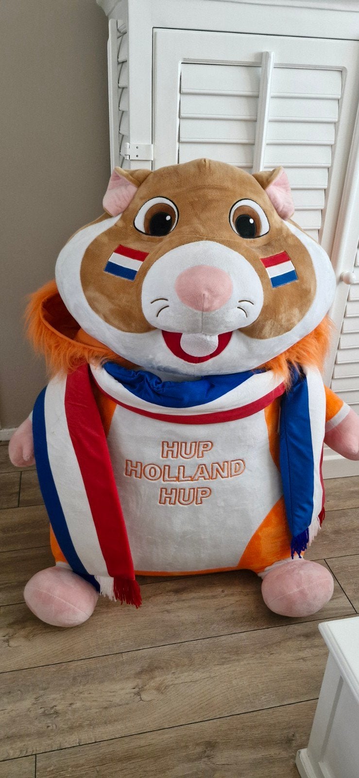 XL Hamster albert heijn, Hobby en Vrije tijd, Feestartikelen | Verhuur, Ophalen, Zo goed als nieuw, Oranje of Koningsdag
