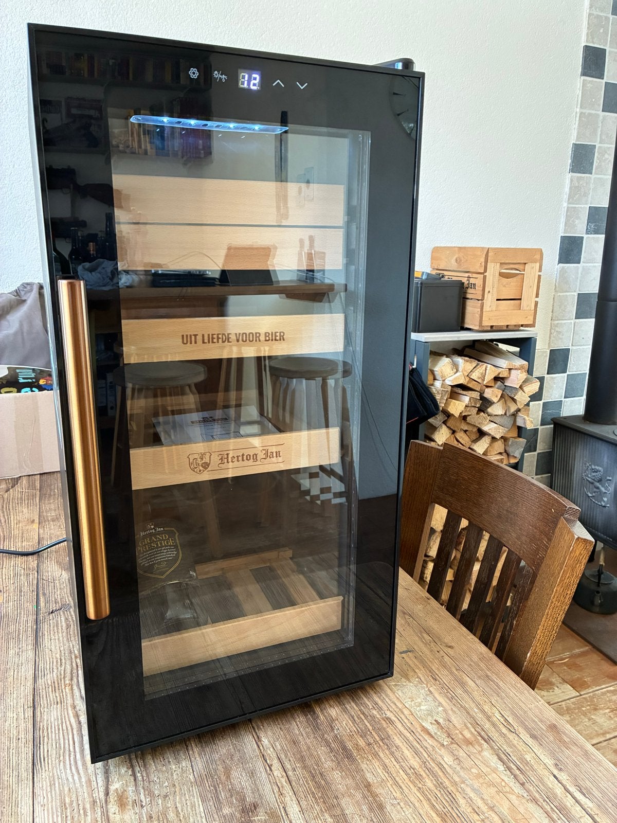Hertog Jan klimaatkast/koelkast, Witgoed en Apparatuur, Koelkasten en IJskasten, Ophalen, Zonder vriesvak, Minder dan 45 cm, Minder dan 85 cm