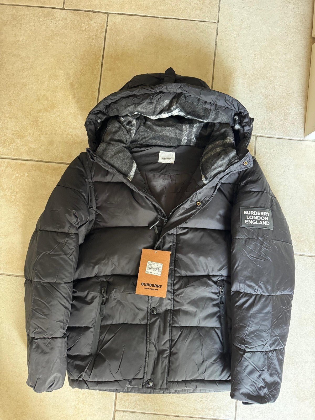 Burberry Jas maat M, Burberry London, Maat 48/50 (M), Zwart, Nieuw
