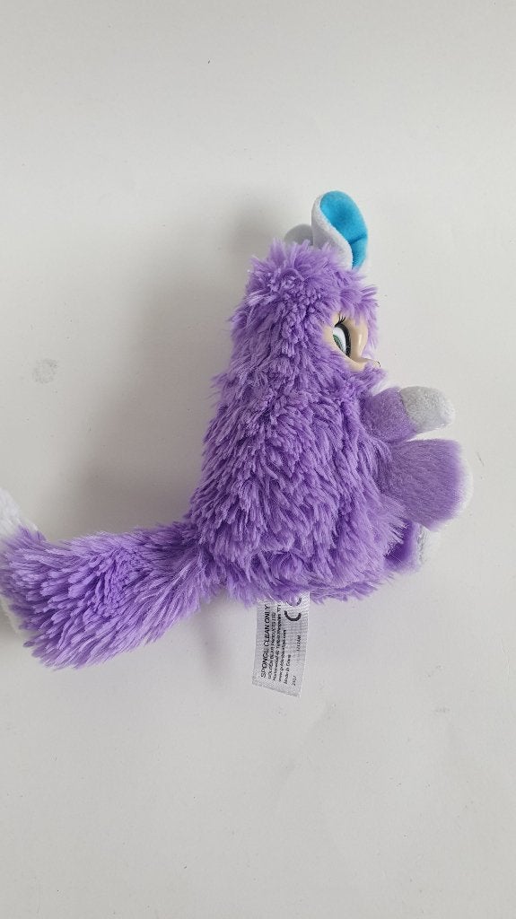 Bush Baby World knuffel paars. Bewegende ogen en oren. 7B14, Kinderen en Baby's, Tweedehands verkoop, Tweedehands verkoop, Gebruikt