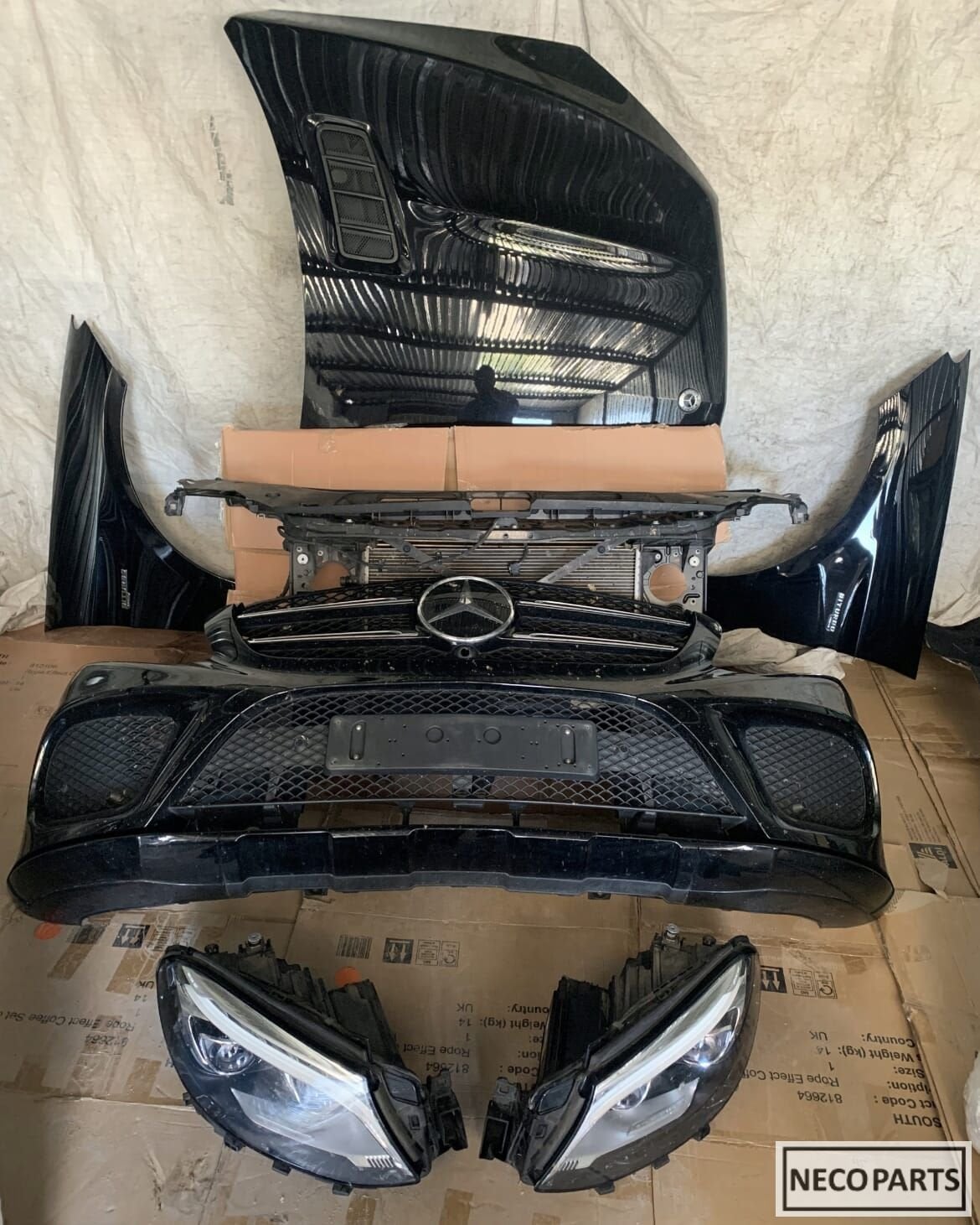 MERCEDES GL GLE W166 X166 AMG COMPLEET VOORKOP BUMPER O.A!!, Gebruikt, Ophalen of Verzenden, Achter, -