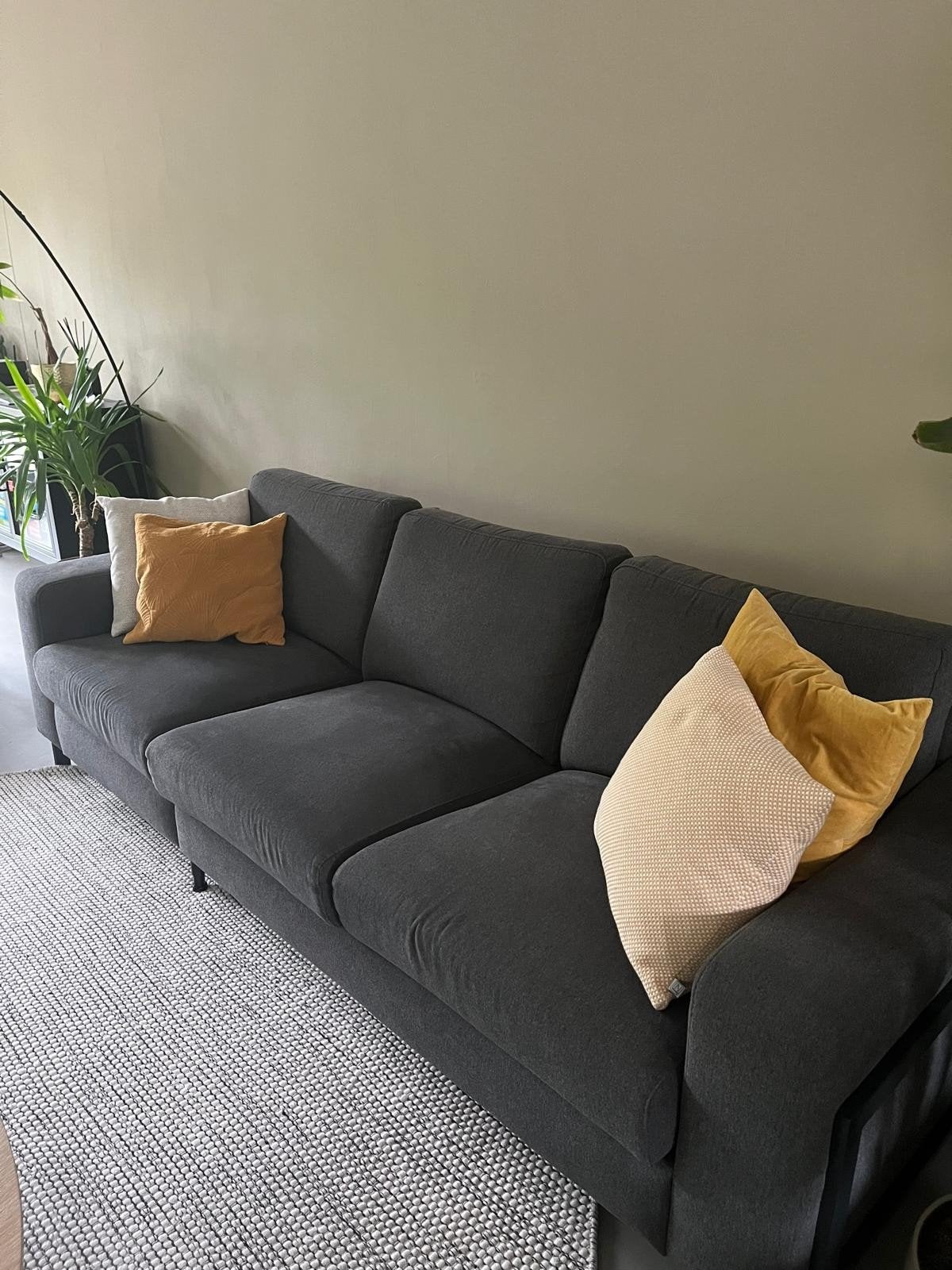Napels bank - 240cm breed, diepte verstelbaar, Ophalen, Gebruikt, Driepersoons, 75 tot 100 cm