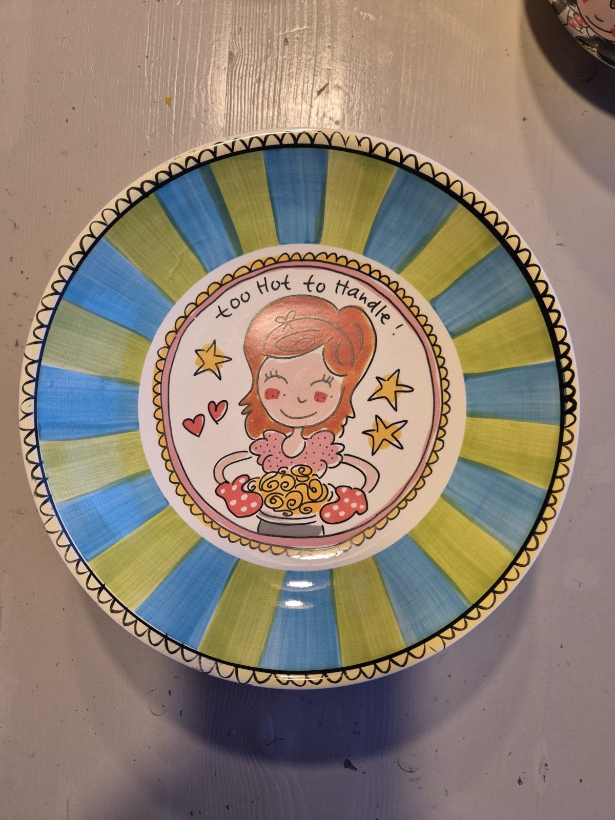 Blond Amsterdam borden 'Too Hot to Handle' & 'I Kiss Better', Huis en Inrichting, Keuken | Servies, Zo goed als nieuw, Bord(en)