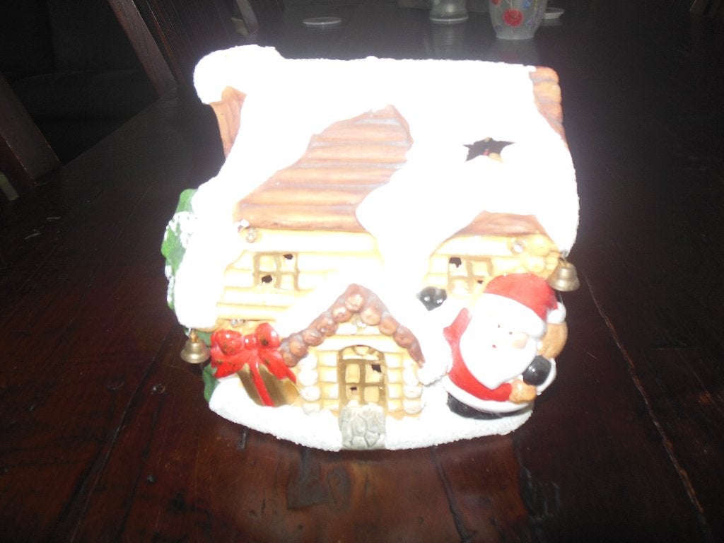 kersthuisje verspringt van kleur decoratie verzamel, Diversen, Kerst, Ophalen of Verzenden, Gebruikt