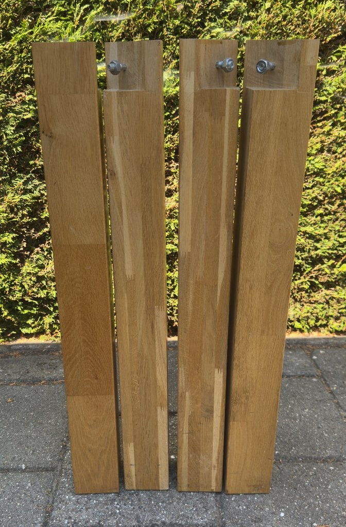 Vier zware  Tafelpoten, Ophalen, Minder dan 50 cm, 50 tot 100 cm, Rond