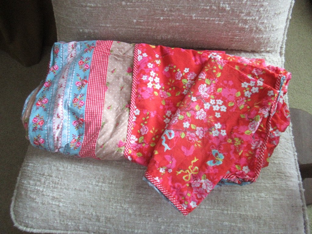 1-persoons PIP Studio DEKBEDOVERTREK - Chinese Rose Red, Dekbedovertrek, Ophalen of Verzenden, Zo goed als nieuw, Overige kleuren