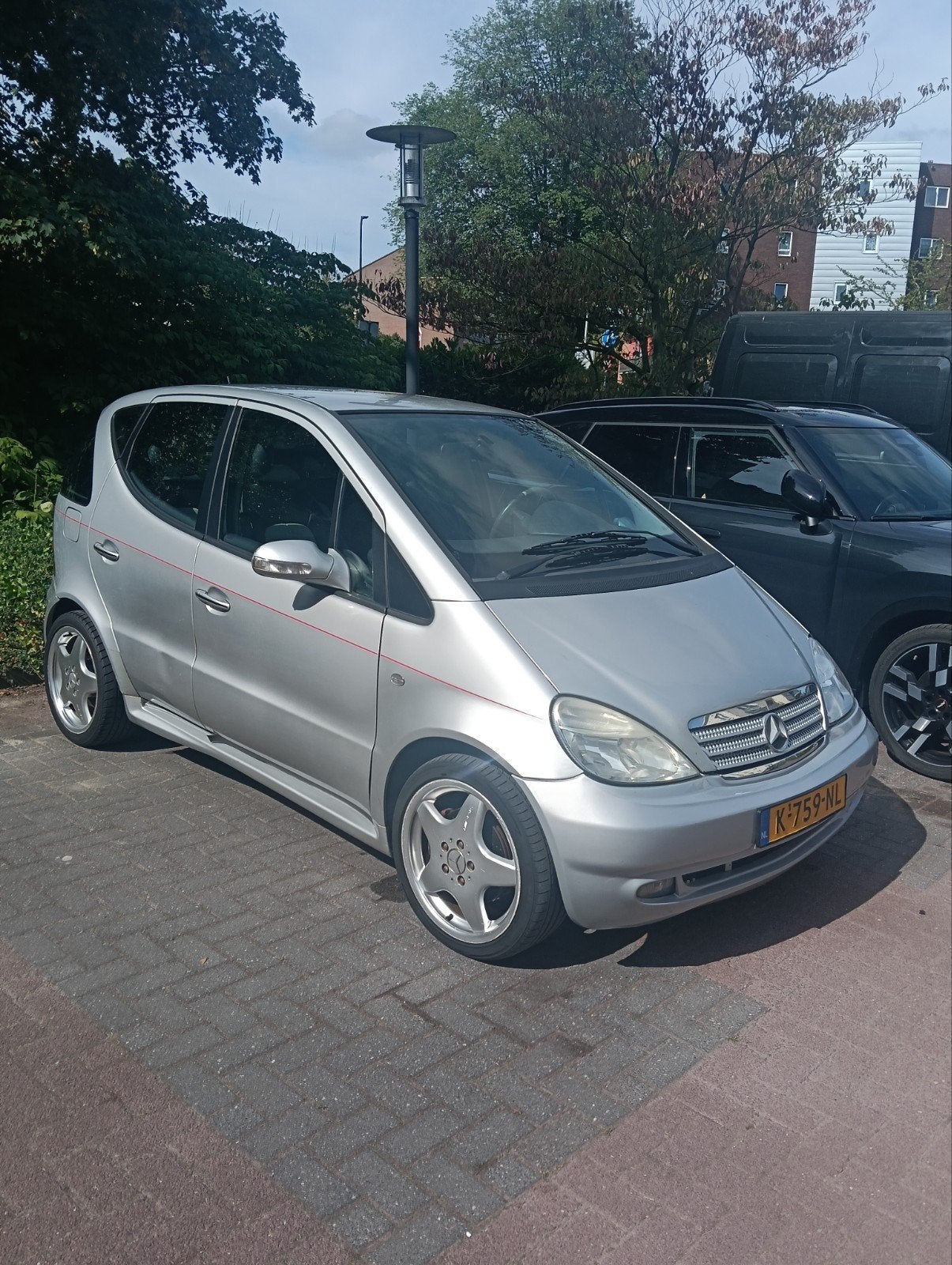 Mercedes-Benz  A210 AMG Evolution 2003 Grijs, 4 cilinders, 160 pk, 49 €/maand, Handgeschakeld