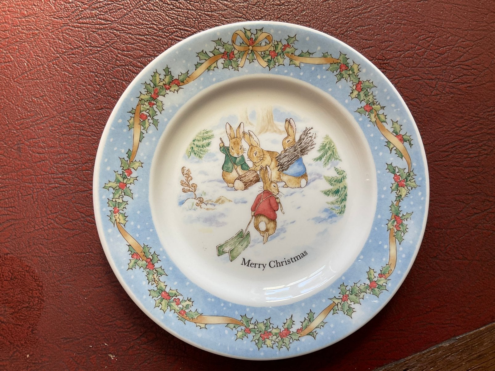Peter Rabbit kerstbordje Beatrix Potter, Ophalen of Verzenden