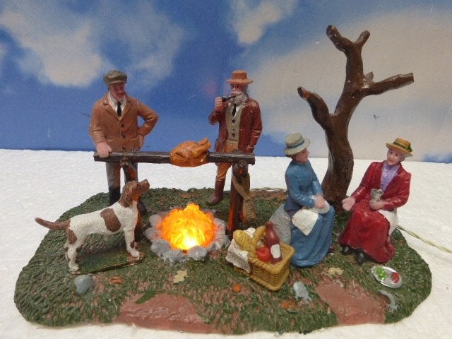 lemax Hunting party roast kerstdorp tafereeltje accessoire, Ophalen of Verzenden, Zo goed als nieuw