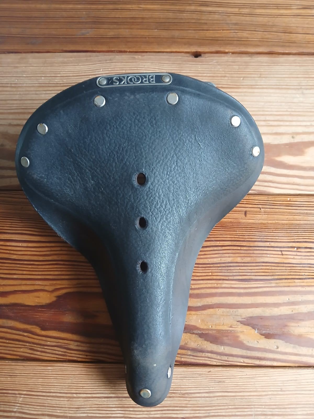 Brooks zadel B67 kleur donkerbruin, Ophalen, Gebruikt, Leer, Elektrische fiets