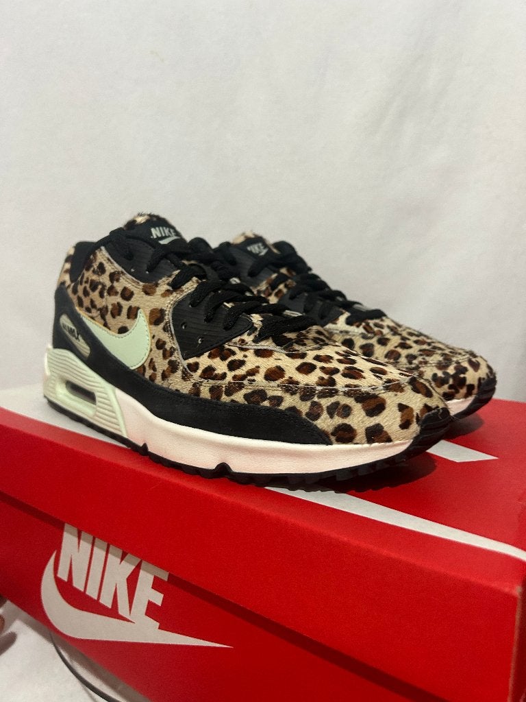BIJNA NIEUW! Maat 42,5 - Nike Air Max 90 Golf Leopard, Overige kleuren, Verzenden, Nike, Nike