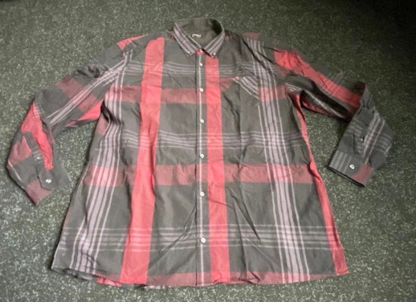 Overhemd XXL. Zwart / rood, Verzenden, Zo goed als nieuw, Zwart, Overige halswijdtes