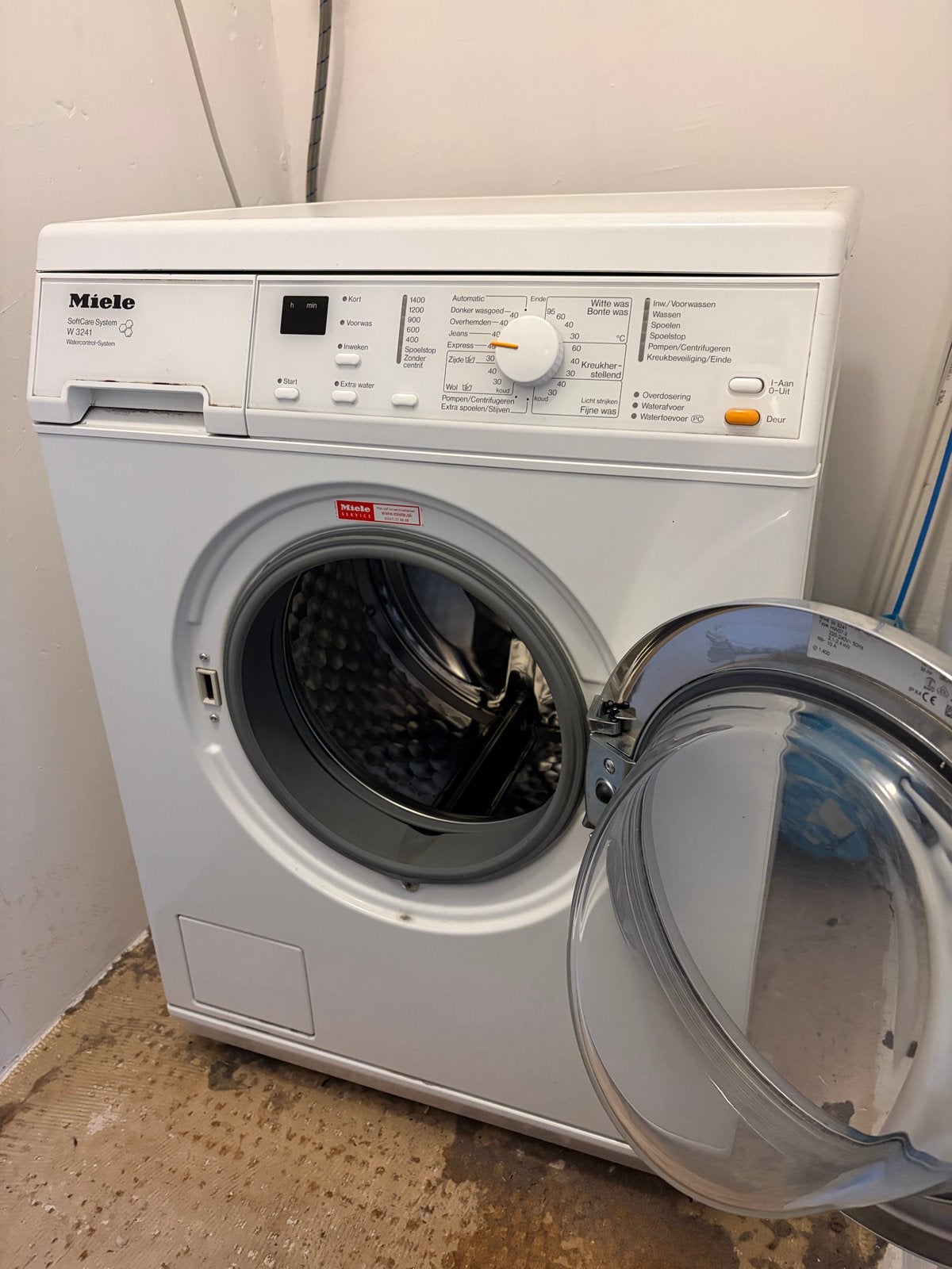Miele W 3241 SoftCare System Wasmachine - Gebruikt, Ophalen, Gebruikt, Voorlader, 85 tot 90 cm