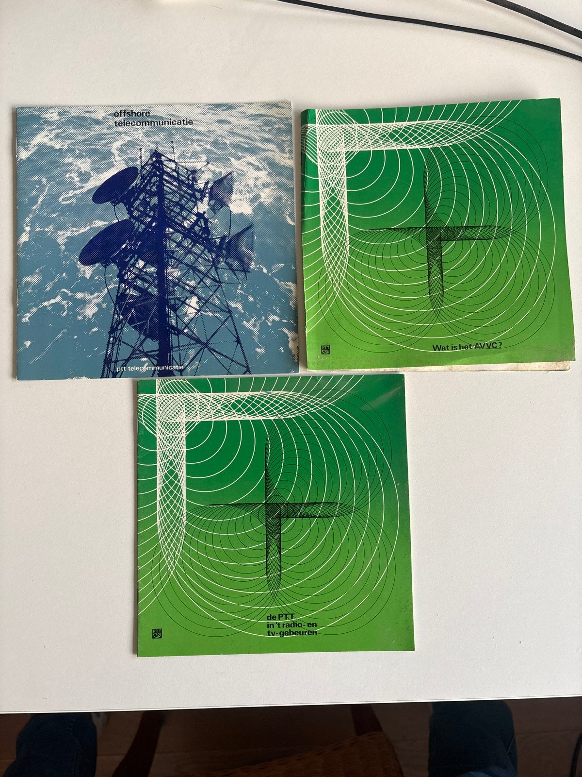 Set van 3 Vintage PTT Informatiebrochures - Telecommunicatie, Ophalen of Verzenden, Gelezen, Folder
