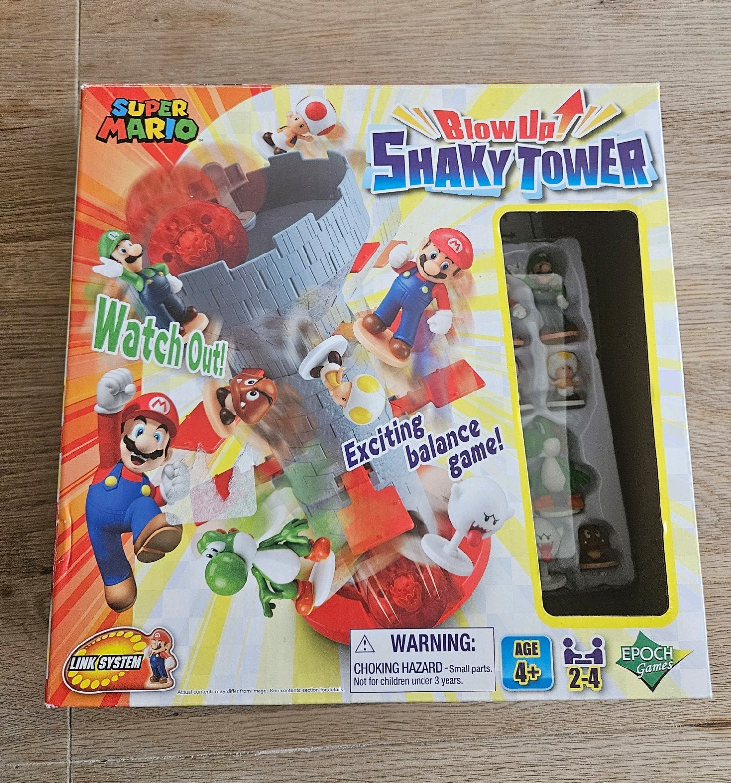 Super Mario Blow Up! Shaky Tower - Balansspel, Een of twee spelers, Ophalen of Verzenden, Zo goed als nieuw, Epoch Games