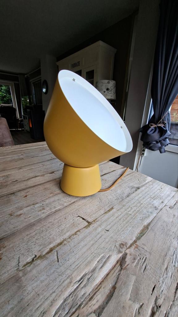 Vintage IKEA PS 2017 lamp Ola Wihlborg mosterdgeel ZGAN, Ophalen of Verzenden, Zo goed als nieuw, Minder dan 50 cm