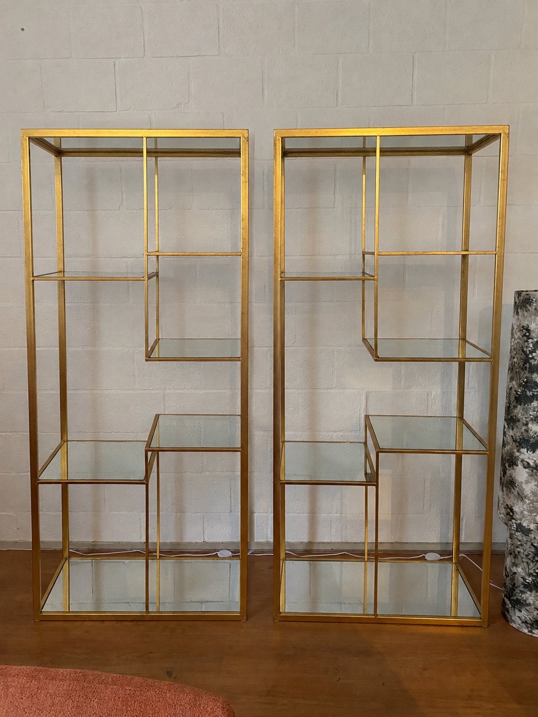 Twee spiegel schappen kasten Westwing, Ophalen, Met plank(en), Nieuw, 50 tot 100 cm