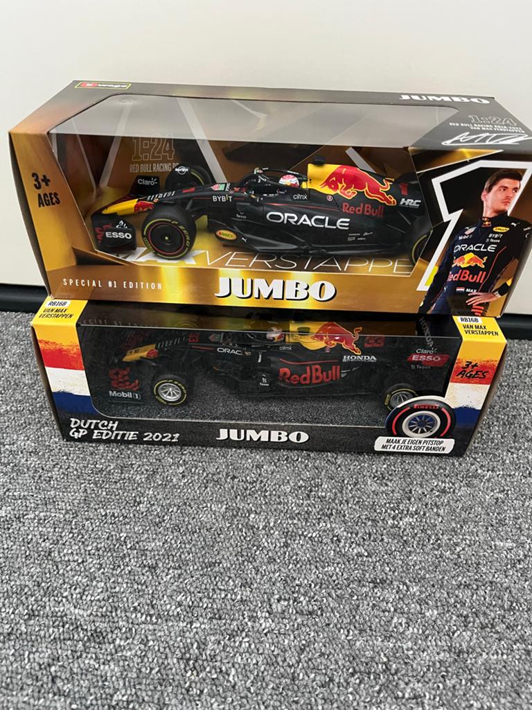 Jumbo F1 raceauto Max Verstappen 1:24 model, Ophalen of Verzenden, Nieuw