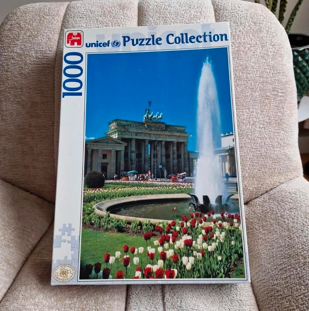 Unicef Puzzle Collection 1000 stukjes Brandenburger Tor, Hobby en Vrije tijd, Denksport en Puzzels, Ophalen of Verzenden, 500 t/m 1500 stukjes