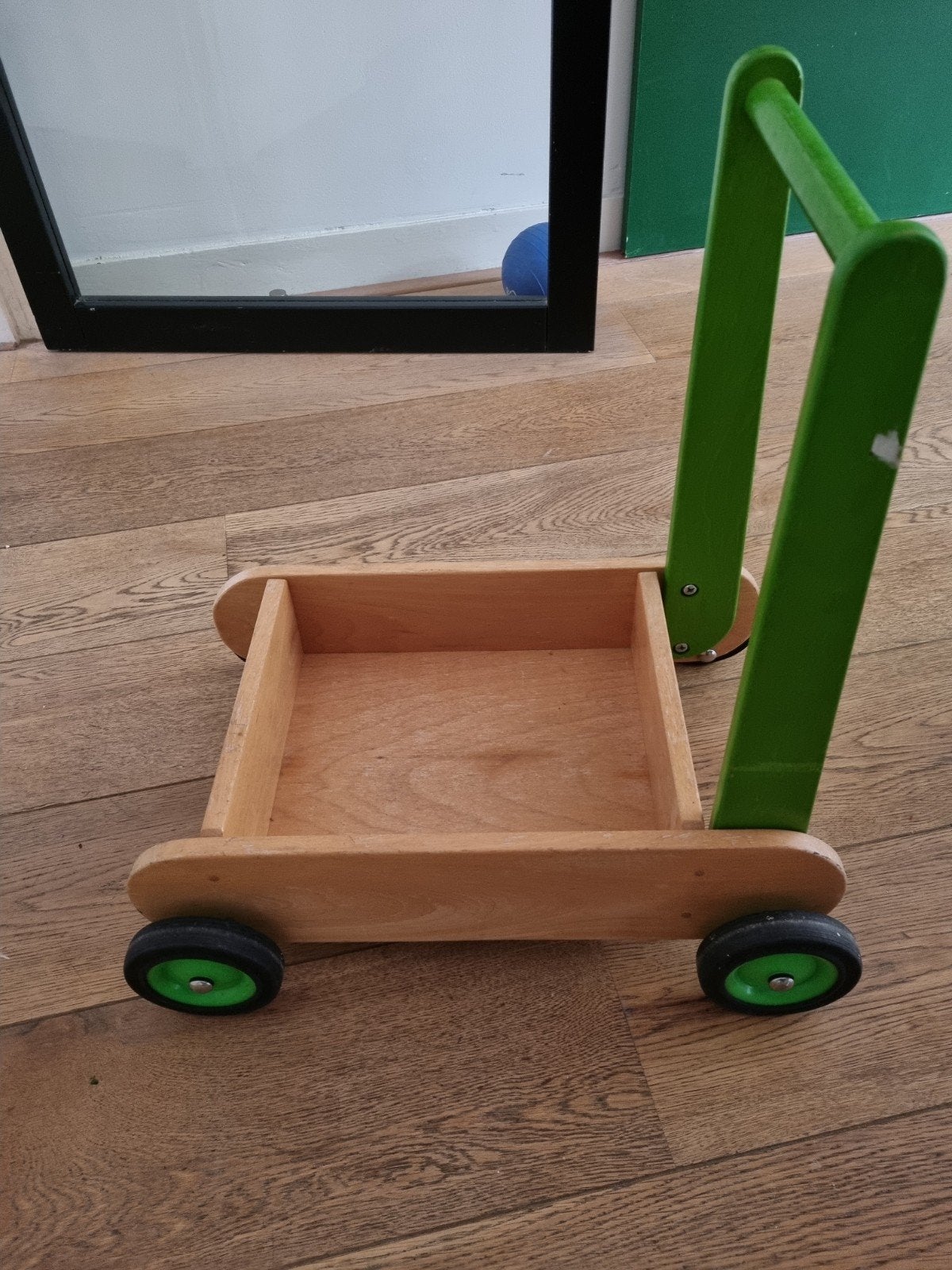 Houten loopwagen kinderen, Ophalen, Gebruikt, Overige typen, Met wieltjes