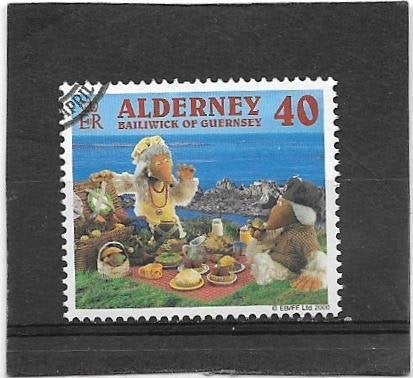 Alderney 2000 Wombles  40p, Verzenden, Gestempeld