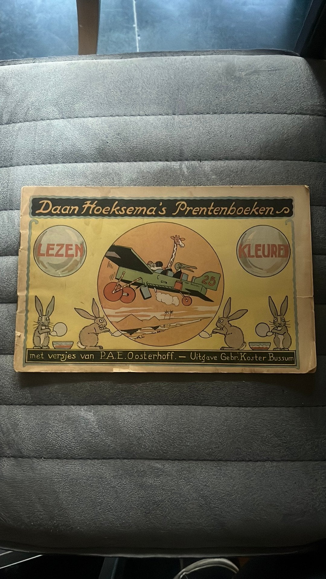 Oud kinderboekje 1920 Daan Hoeksema’s lezen en kleuren, Ophalen of Verzenden