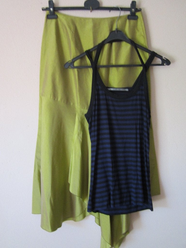 Cora Kemperman top met Renato Nucci rok maat 36/38, Kleding | Dames, Tops, Zo goed als nieuw, Maat 36 (S), Zwart, Zonder mouw