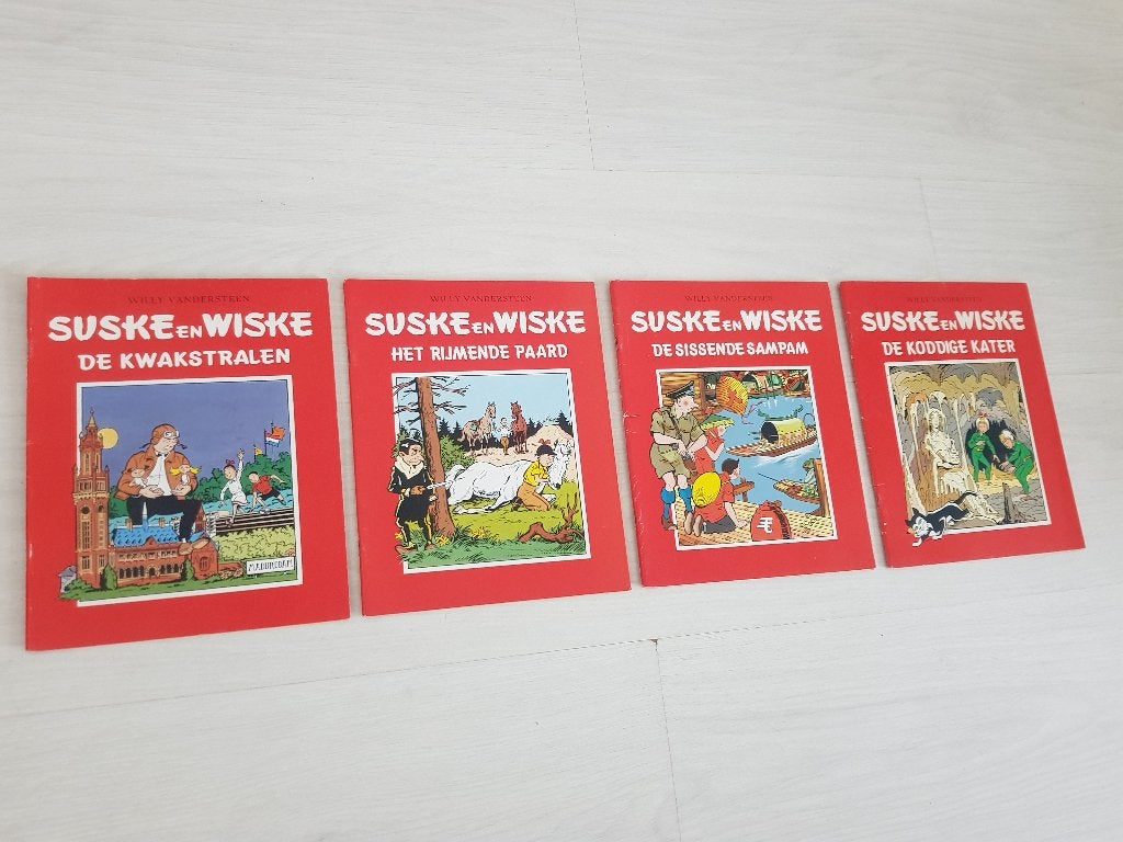 Suske en Wiske - reclame uitgaven Het Nieuwsblad/Het Volk/De, Gelezen, Willy Vandersteen, Ophalen of Verzenden, Meerdere stripboeken