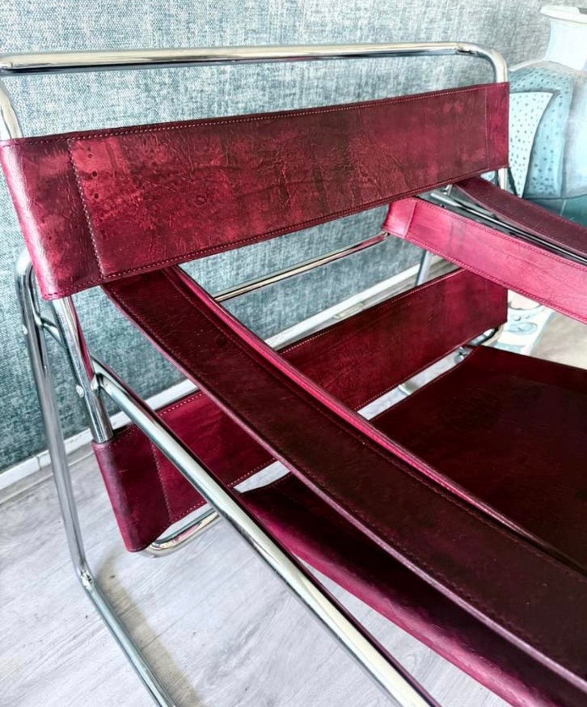 Vintage Wassily Chair, design by Marcel Breuer for Fasem, Ophalen, Gebruikt, -, -