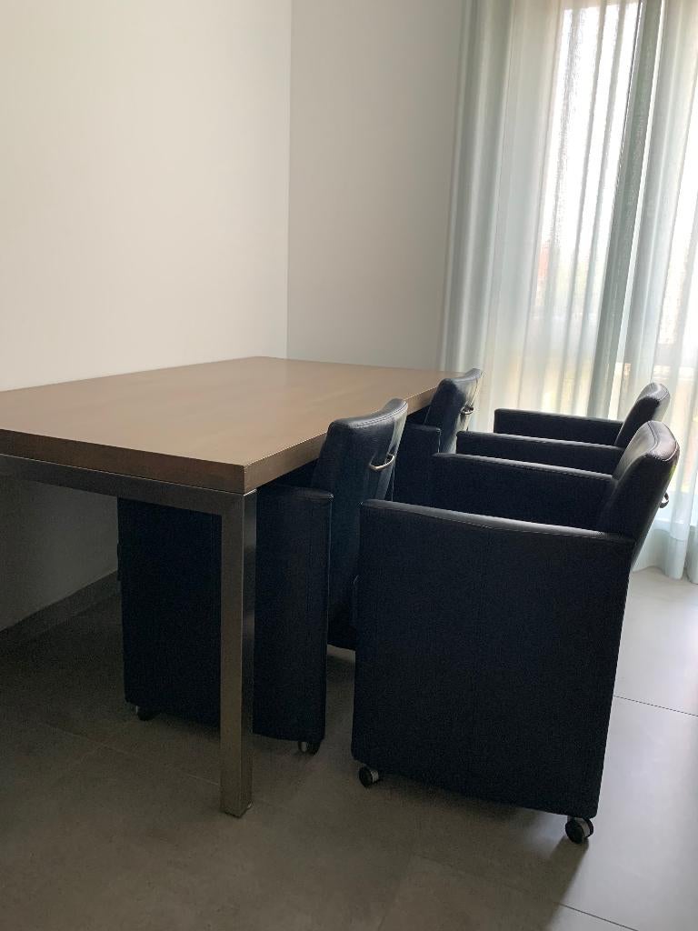 complete eethoek van Goossens., Huis en Inrichting, Tafels | Eettafels, Zo goed als nieuw, 50 tot 100 cm, 150 tot 200 cm, Vier personen