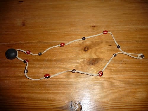 handgemaakte afrikaanse ketting, Ophalen of Verzenden, Zo goed als nieuw