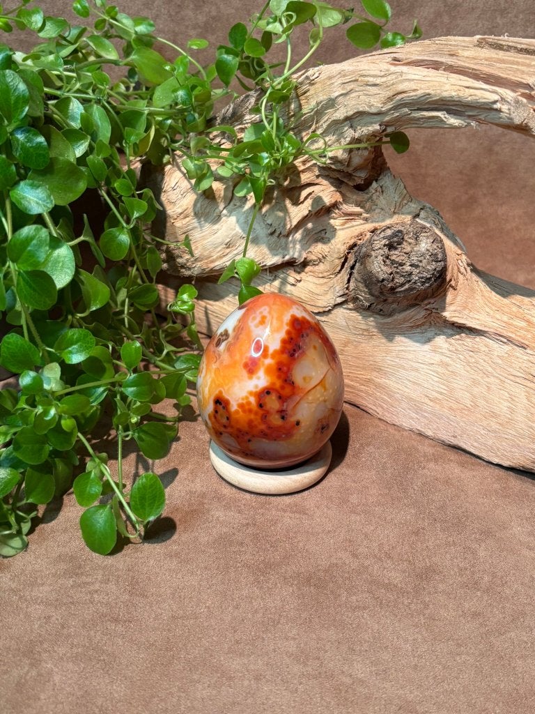 Rode Agaat ei, Verzamelen, Mineralen en Fossielen, Ophalen of Verzenden, Mineraal