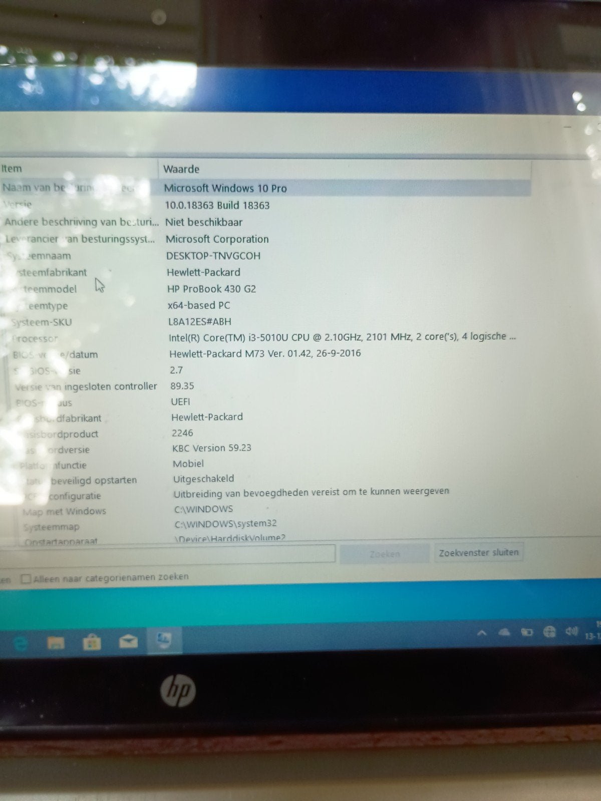 hp probook, Ophalen of Verzenden, 15 inch, 2 tot 3 Ghz