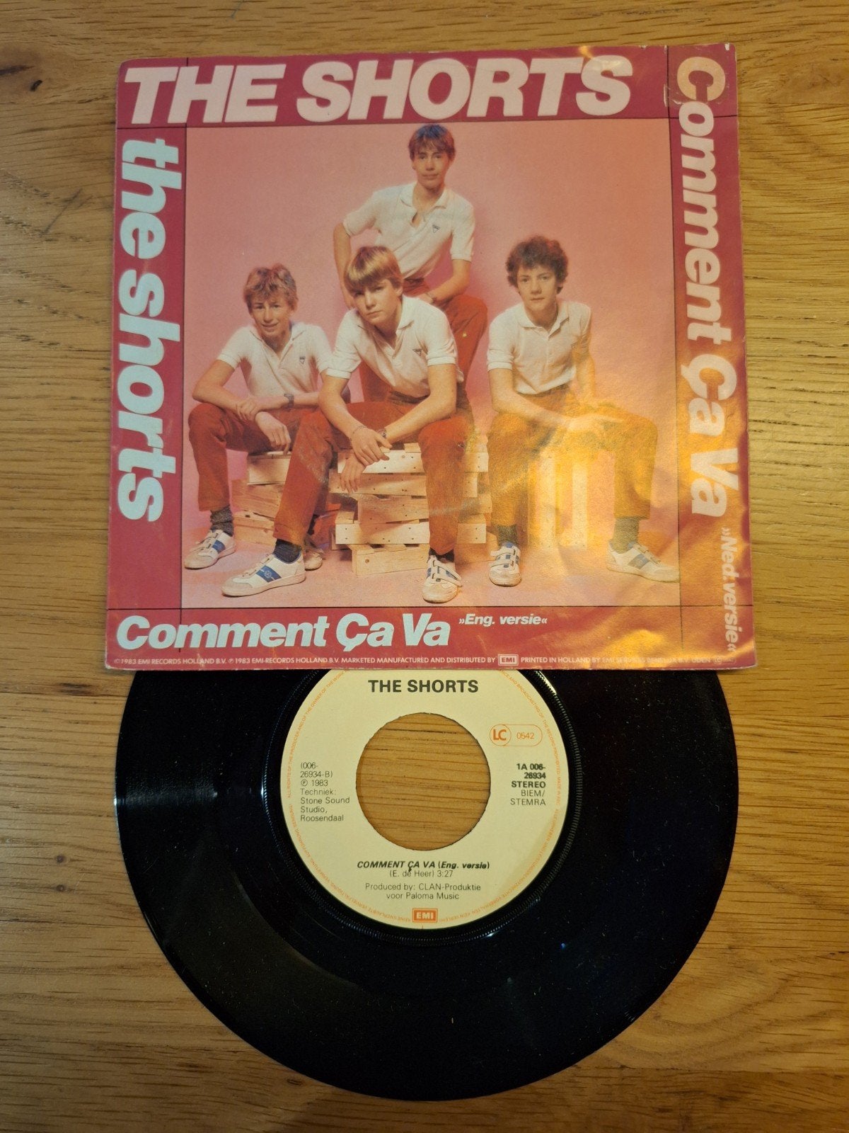 The Shorts - Comment Ça Va (Eng. versie) Single Vinyl, Ophalen of Verzenden, Gebruikt, 7 inch, Single