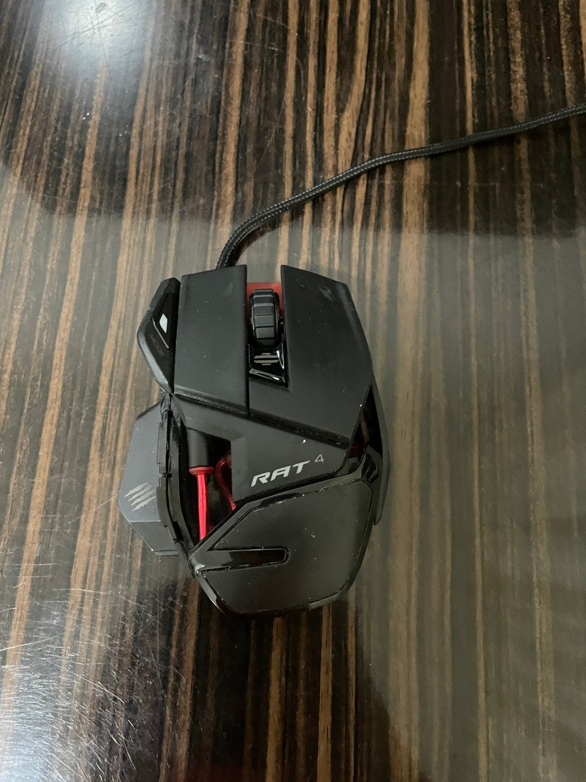 Rat 4 muis, Computers en Software, Muizen, Ophalen, Rechtshandig, Muis, Gaming muis